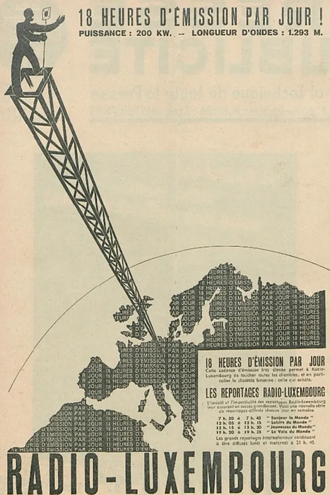 Conférences Regards la naissance Radio Luxembourg, berceau puissant Rtl-group