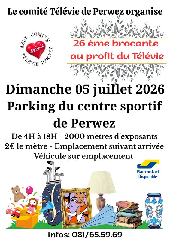  Brocante annuelle Télévie