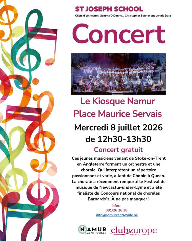 Concerts Concert gratuit Joseph School