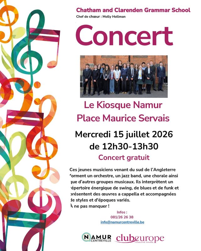 Concerts Concert gratuit Chatham Clarenden Grammar School