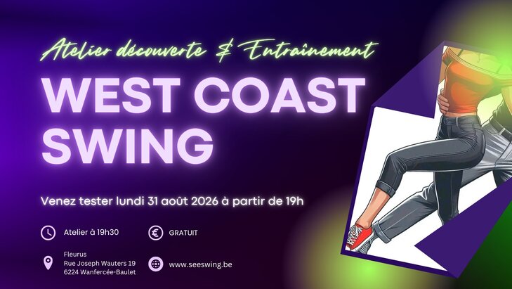 Stages,cours Découverte West Coast Swing