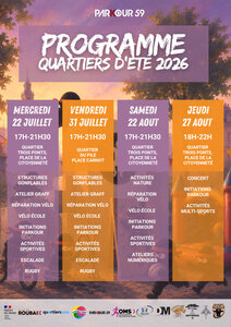 Loisirs Quartiers d été Parkour59