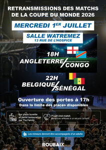Excursions, séjours [Coupe Monde 2026] Angleterre - Congo / Belgique - Sénégal