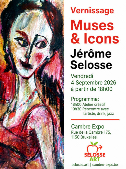 Expositions Exposition peinture Muses & Icons Jérôme Selosse Cambre Expo