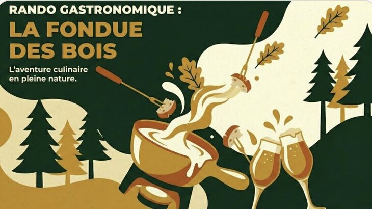 Loisirs Rando gastronomique : fondue bois