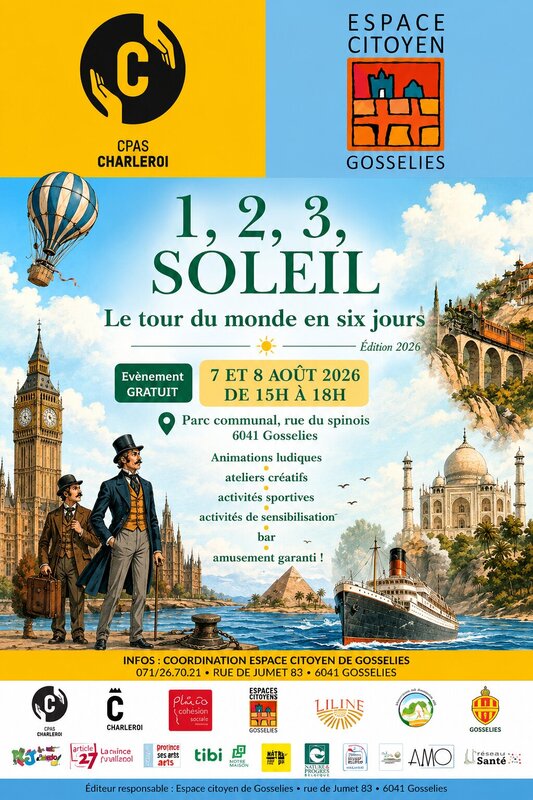 Loisirs 1,2,3 Soleil « Le tour monde 80 jours « 