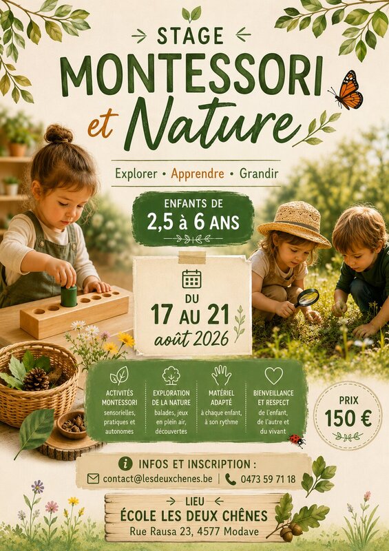 Stages,cours Stage Montessori & Nature