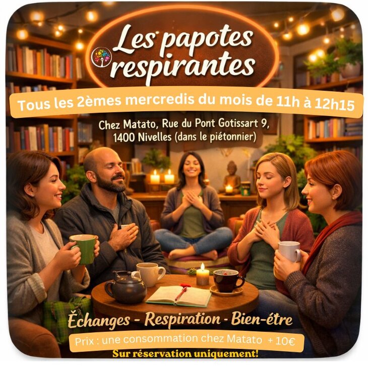 Stages,cours Les papotes respirantes - 2ème mercredi mois