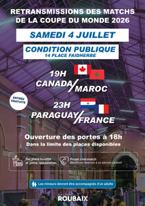 Soirées [Coupe Monde 2026] Canada-Maroc / Paraguay-France