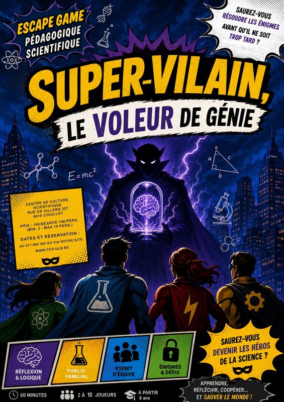 Loisirs Escape Game : Super-Vilain, voleur génie 