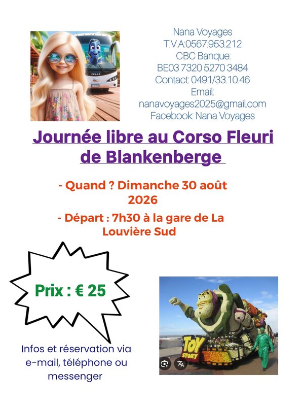 Excursions, séjours Corso Fleuri