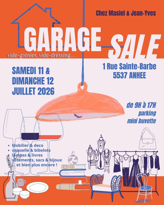  Garage Sale : vide grenier, vide dressing