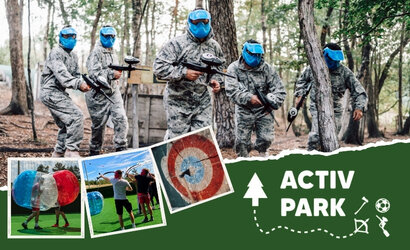 Loisirs Activ Park Malmedy: Paintball, Soccer, Lancer Hache.. cœur Ardennes