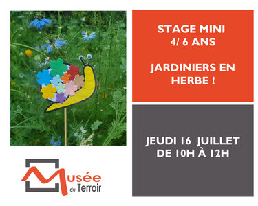 Stages,cours Stage Mini ans Jardiniers herbe !
