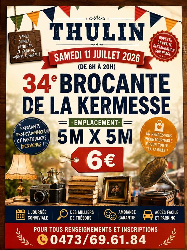  Brocante la Kermesse Thulin