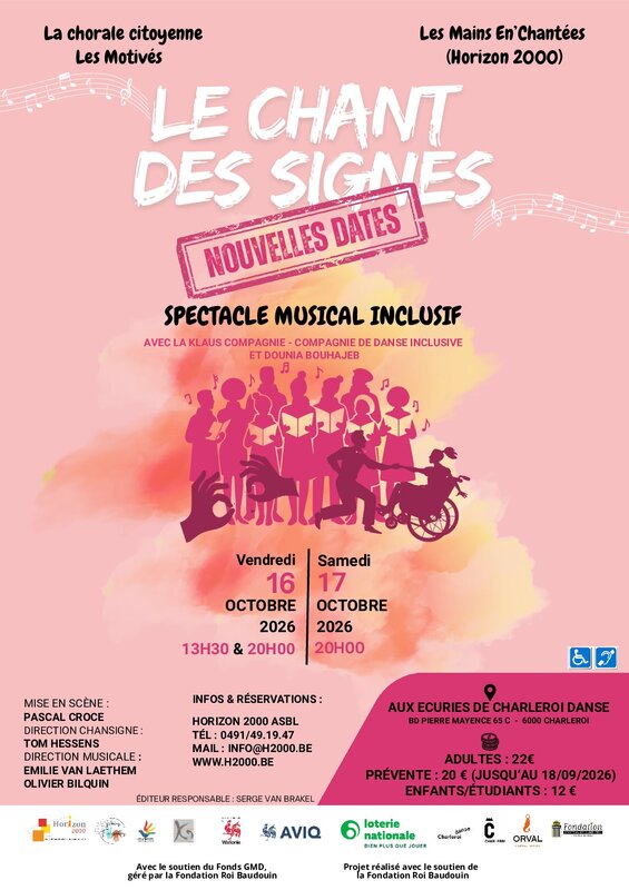 Spectacles Le Chant signes - Spectacle musical inclusif