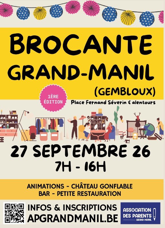 Première édition la Brocante Grand-Manil (Gembloux)