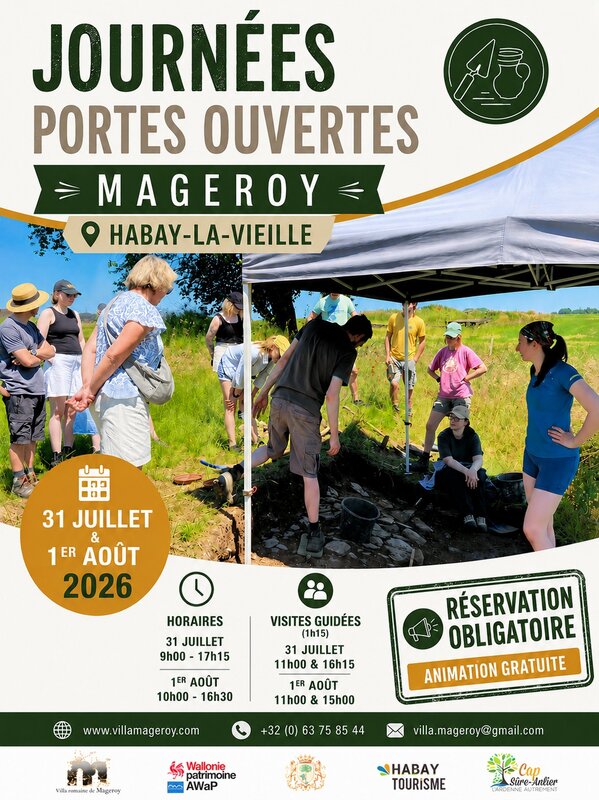Loisirs Journées Portes Ouvertes la Villa romaine Mageroy