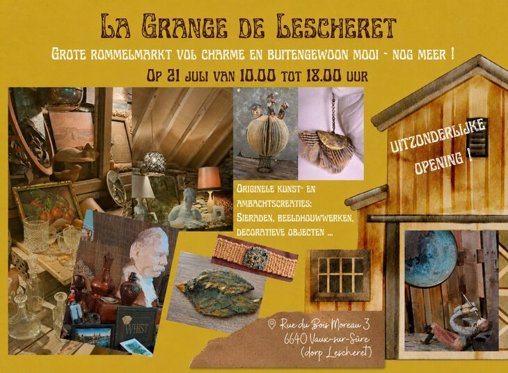   Ouverture exceptionnelle La Grange Lescheret Grande brocante privée