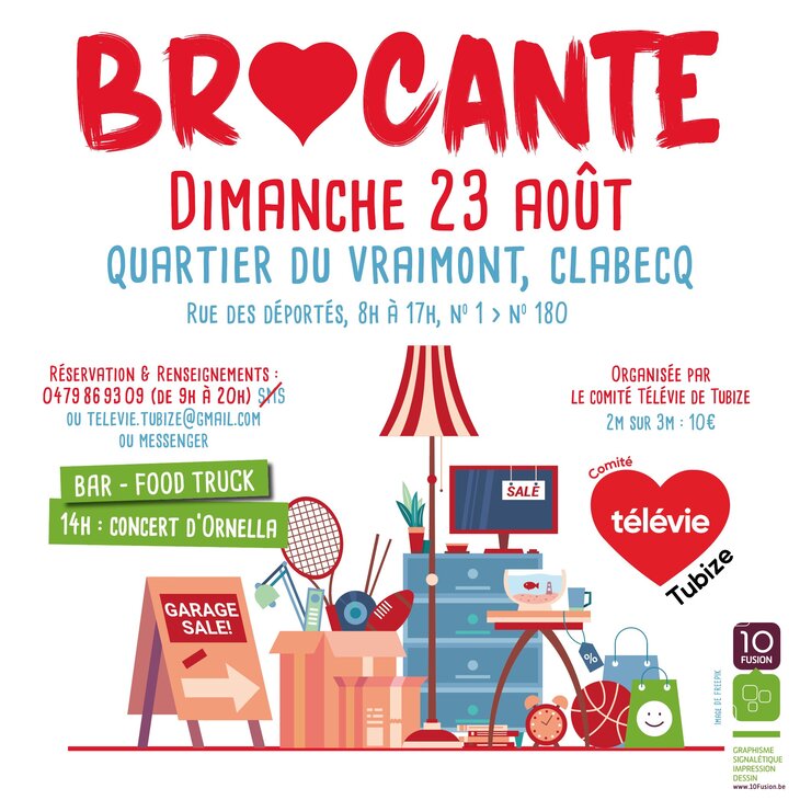 Brocante profit télévie