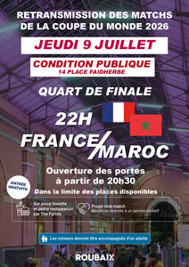 Loisirs [Coupe Monde 2026] France - Maroc