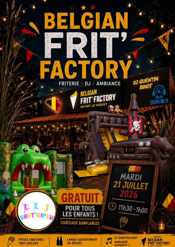 Loisirs Belgian Frit  Factory fête nationale
