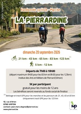 Loisirs La Pierrardine : randonnée cycliste marche