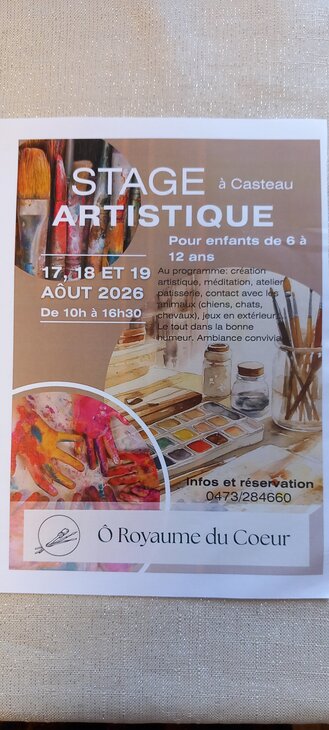 Stages,cours Stage artistique