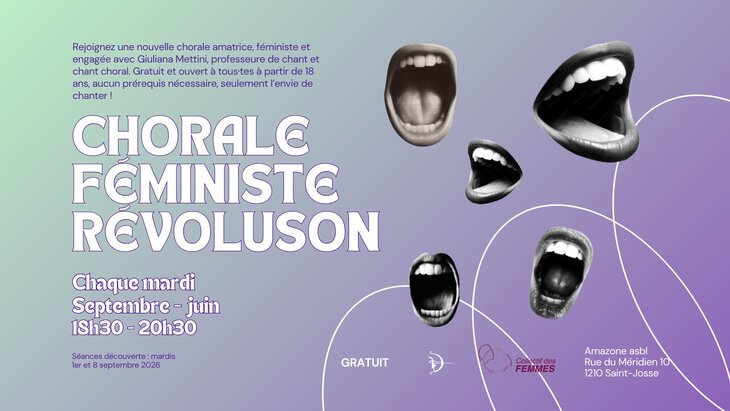Stages,cours Chorale féministe Révoluson Feminist Choir Révoluson 