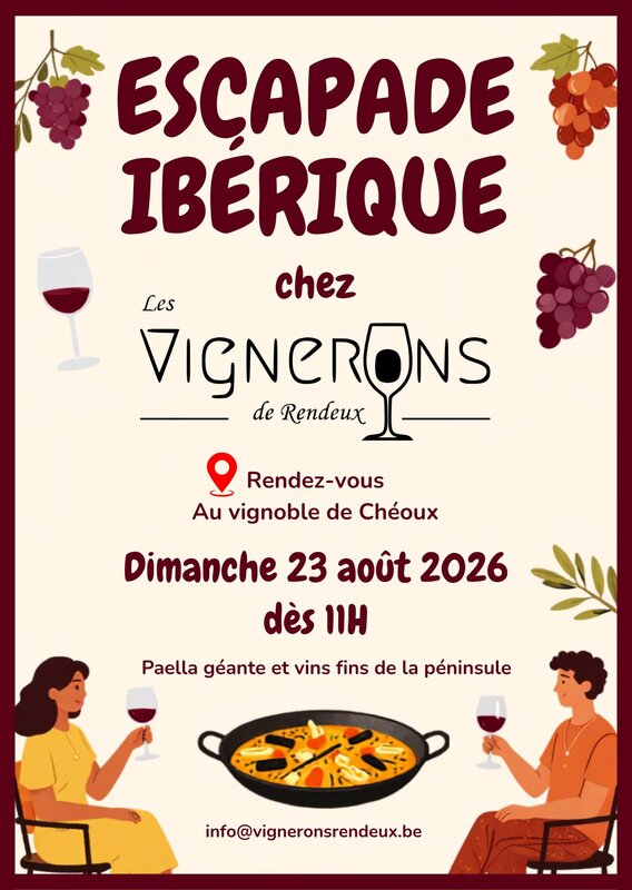Loisirs Escapade ibérique chez vignerons Rendeux : à vin