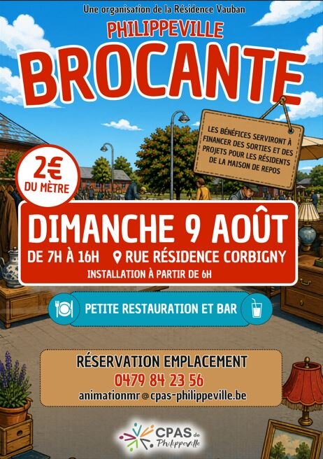  1ère brocante la Résidence Vauban Philippeville