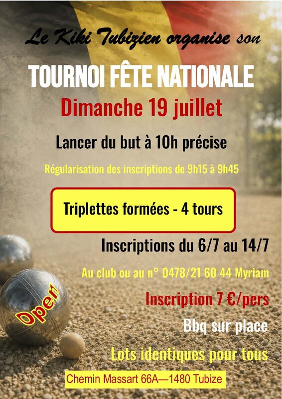 Loisirs Tournoi pétanque
