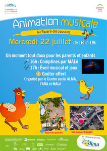 Spectacles Animation musicale square poussins