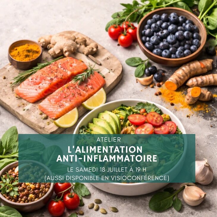 Stages,cours Atelier : adoptez aiimentation anti-inflammatoire