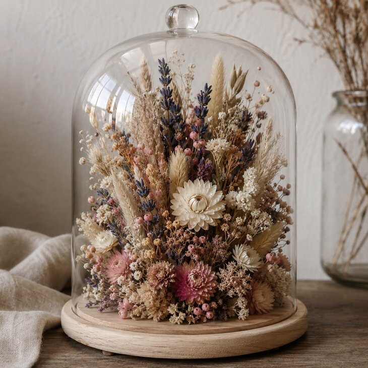 Stages,cours Atelier : fabriquez cloche fleurs séchées