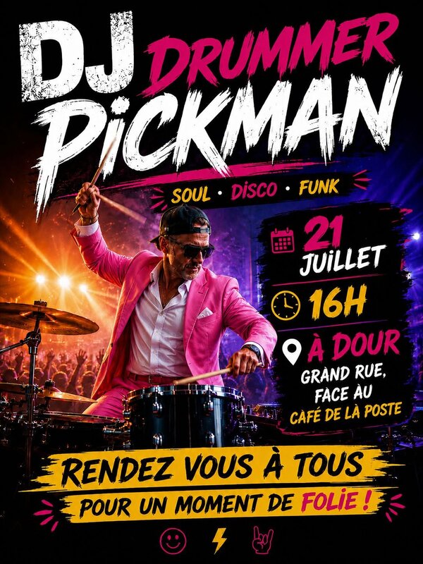 Concerts Dj drummer Pinkman