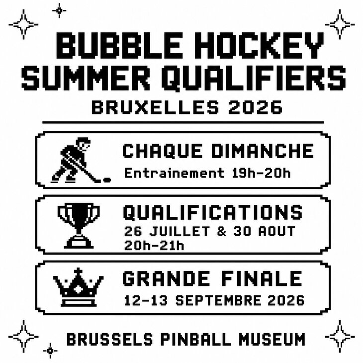 Stages,cours Entraînement Bubble Hockey vue la grande compétition septembre 