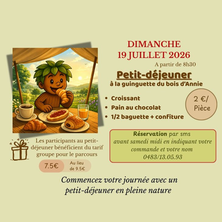Loisirs Petit déjeuner cœur la nature ☕