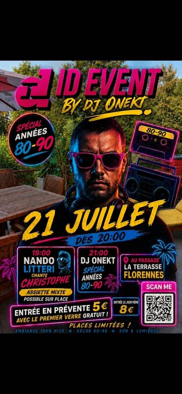 Soirées Célébrez fête nationale son années 80-90