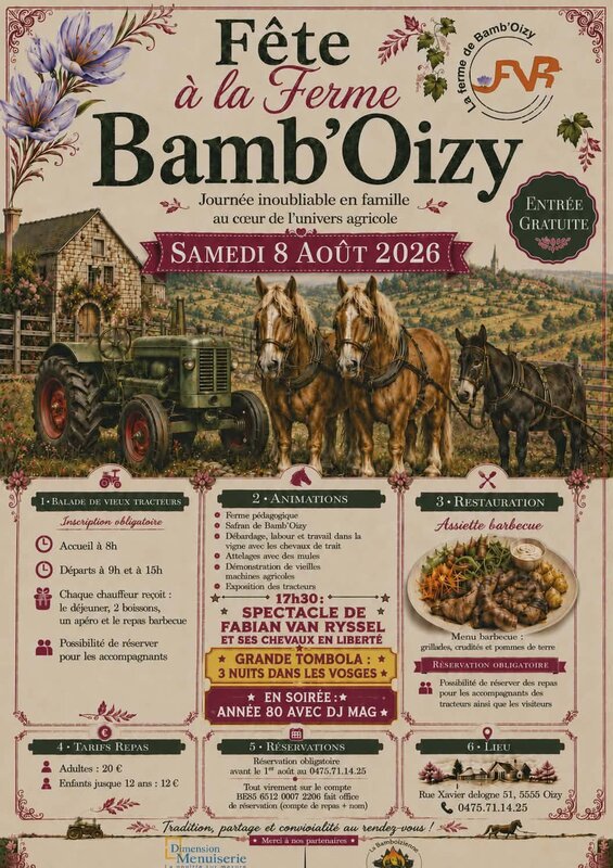 Loisirs Fête la ferme Bamb Oizy