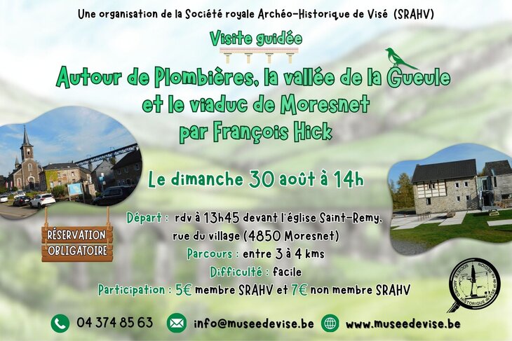 Loisirs Visite guidée  Plombières, vallée la Gueule le viaduc Moresnet 