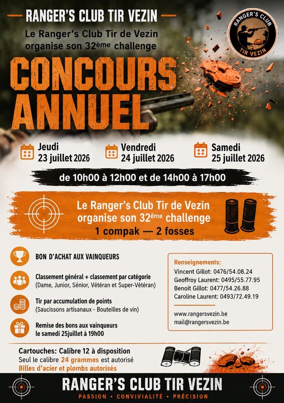 Loisirs Le 32ᵉ Challenge Ranger s Club Vezin de retour 