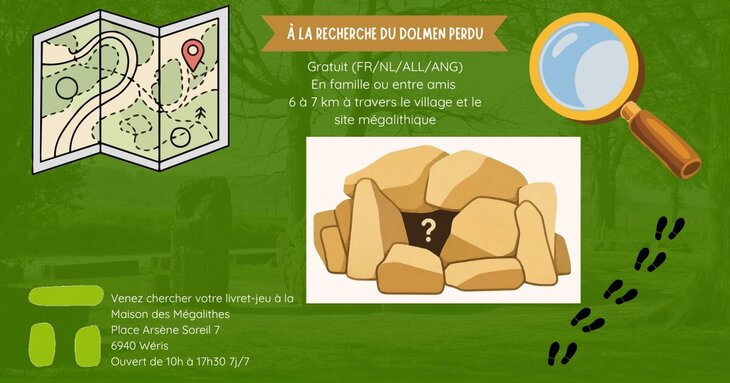 Loisirs Balade  la recherche dolmen perdu