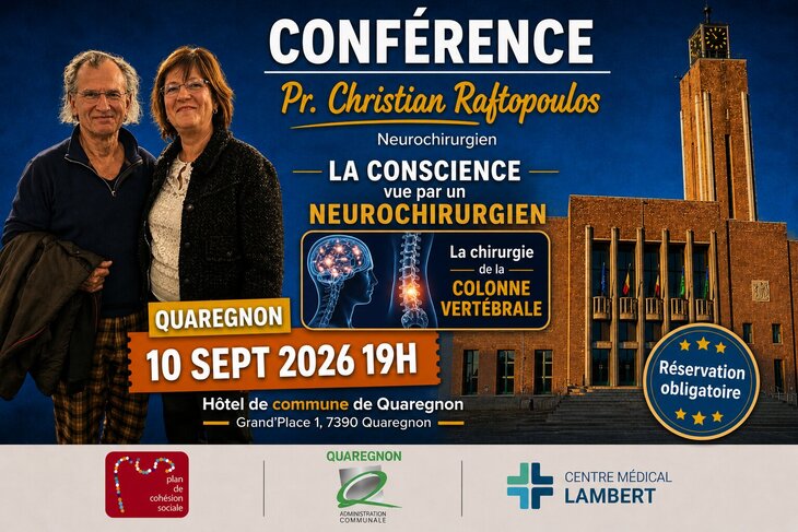 Conférences Conférence avec Pr. Christian Raftopoulos / Réservez votre billet 