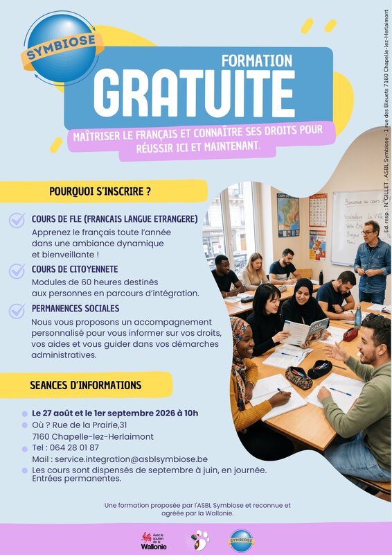 Stages,cours Cours français langue étrangère (FLE) formation citoyenne