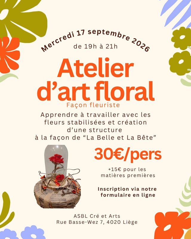 Stages,cours Atelier d art floral