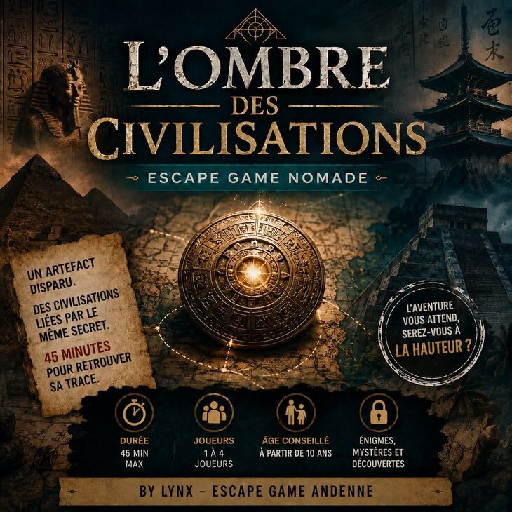 Loisirs Escape Game Métiss Burgers :  L ombre civilisations 