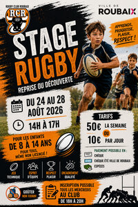 Stages,cours stage rugby d été