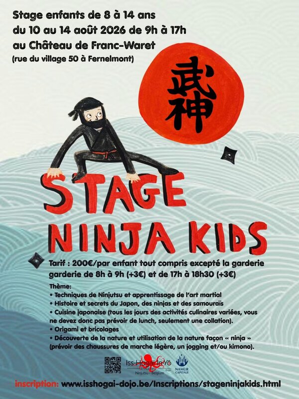 Stages,cours Stage Ninja Kids