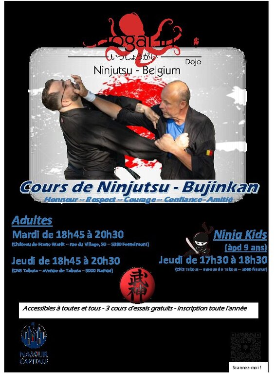 Loisirs Cours Ninjutsu - Bujinkan - Reprise la saison